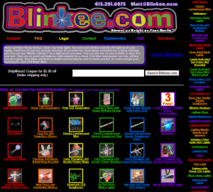 Rainbow coloured squares on black background for web design